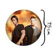 آینه جیبی خندالو طرح سم و دین وینچستر سریال سوپرنچرال Supernatural مدل تاشو کد 24512 