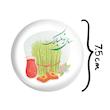 آینه جیبی خندالو طرح نوروز مدل تاشو کد 25609 