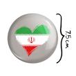 آینه جیبی خندالو طرح پرچم ایران مدل تاشو کد 20502 
