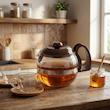 قوری ای ام مدل پیرکس گنجایش 1200 میلی لیتر