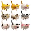 اکشن فیگور مدل گربه طرح Tiny Cats کد TC1 ارتفاع 3.5 سانتی‌متر  مجموعه 9 عددی