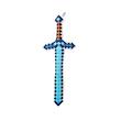 عروسک مدل شمشیر پولیشی ماینکرافت ارتفاع 43 سانتی متر
