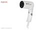 سشوار مسافرتی 1100 وات پارس خزر مدل HD-861P، موتور DC، وزن 340 گرم، المنت فلز، دارای سری متمرکز‌کننده با ویژگی صاف‌کنندگی