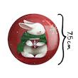 آینه جیبی خندالو مدل کریسمس Christmas  کد 22142