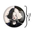 آینه جیبی خندالو مدل کروئلا Cruella  کد 10745