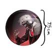 آینه جیبی خندالو طرح انیمه توکیو غول Tokyo Ghoul  کد 4907