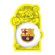 آینه جیبی خندالو طرح باشگاه بارسلونا FC Barcelona مدل تاشو کد 2094 