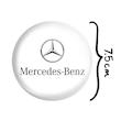آینه جیبی خندالو طرح مرسدس بنز Mercedes Benz مدل تاشو کد 23510 