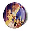 آینه جیبی خندالو طرح انیمیشن دیو  و دلبر Beauty And The Beast مدل تاشو کد 1791 