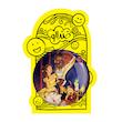آینه جیبی خندالو طرح انیمیشن دیو  و دلبر Beauty And The Beast مدل تاشو کد 1791 