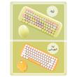کیبورد و ماوس بی سیم مافی مدل CANDY