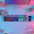 کیبورد و ماوس گیمینگ لایمید مدل GTX300NEW RGB سوئیچ ممبران، Full-Size، نور پردازی LED RGB