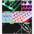 کیبورد و ماوس گیمینگ لایمید مدل GTX300NEW RGB سوئیچ ممبران، Full-Size، نور پردازی LED RGB