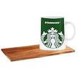 ماگ ال ایکس پی طرح STAR BUCKS کد 186 به همراه زیر لیوانی