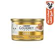 کنسرو غذای گربه گورمت مدل Gold Tartelette بافت لایه‌ای با طعم مرغ و هویج وزن 85 گرم