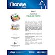 کنسرو غذای گربه بالغ مونژه مدل Monge Fruits طعم مرغ، آناناس، سیب و پاپایا وزن 80 گرم