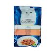 پوچ گربه بالغ گورمت مدل Gourmet Perle طعم ماهی سالمون وزن 85 گرم
