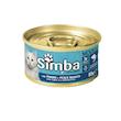 کنسرو غذای گربه بالغ مونژه مدل Simba Mousse Tuna and Ocean Fish با طعم ماهی وزن 85 گرم