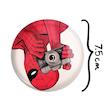 آینه جیبی خندالو مدل مرد عنکبوتی Spider Man  کد 2370