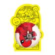 آینه جیبی خندالو مدل مرد عنکبوتی Spider Man  کد 2370