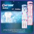 مسواک کانفیدنت مدل CT-Biform با برس متوسط دو بسته 2 عددی