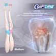 مسواک کانفیدنت مدل CT-Biform با برس متوسط بسته 2 عددی
