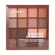پالت سایه چشم لامل مدل Shades of Brown شماره 16