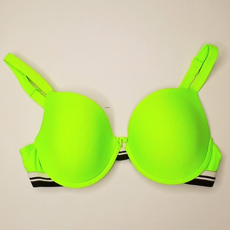 سوتین اسفنجی پایین کش سبز نئونی اسمارا