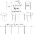 نگهدارنده گیاه مدل برگ انجیری بسته 2 عددی