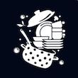 پیش بند آشپزخانه مدل ضدآب dishes