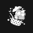 پیش بند آشپزخانه مدل ضدآب dishes
