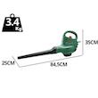 دستگاه دمنده مکنده بوش مدل فوق حرفه ای Garden Tidy 3000 - 3 in 1