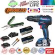 پیچ گوشتی شارژی چکشی بوش مدل براشلس هوشمند کد GSB 18V-50 EC