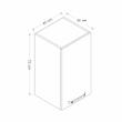 کابینت دیواری فلفور کابینت مدل R - 40 cm