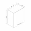 کابینت دیواری فلفور کابینت مدل R - 60 cm