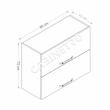 کابینت آبچکان فلفور کابینت مدل 90 cm