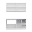 کابینت آشپزخانه فلفور کابینت مدل 160 cm مجموعه 5 عددی