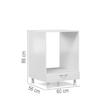 کابینت فر توکار فلفور کابینت  مدل DB - 60 cm