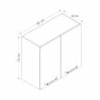 کابینت دیواری فلفور کابینت مدل 80 cm
