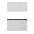 کابینت زمینی فلفور کابینت مدل 150 cm مجموعه چهار عددی