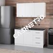 کابینت زمینی فلفور کابینت مدل 150 cm مجموعه چهار عددی