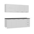 کابینت آشپزخانه فلفور کابینت مدل 225 cm مجموعه 6 عددی