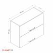 کابینت آبچکان فلفور کابینت مدل 80 cm