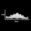 ابزار پیش ساخته مدل گل ممبران pvc 39×10 بسته 2 عددی