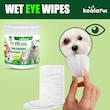 دستمال مرطوب سگ و گربه مخصوص اطراف چشم کوالاپت مدل Eye Wipes01 بسته 80 عددی