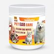 دستمال مرطوب گوش سگ و گربه کوالاپت مدل Ear wipes01 بسته 80 عددی