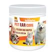 دستمال مرطوب گوش سگ و گربه کوالاپت مدل Ear wipes01 بسته 80 عددی