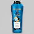 شامپو آبرسان مو گلیس مدل Aqua Revive حجم 500 میلی‌لیتر، ترمیم‌کننده، درخشان‌کننده، افزایش نرمی و شانه‌پذیری، حاوی هیالورونیک اسید و مواد معدنی دریایی