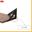 شلف دیواری دینیال مدل مثلثی کد DN4015 مجموعه سه عددی