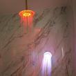 سردوش حمام پاپیروس مدل روشنایی خودکار LED-Crystal مجموعه 2 عددی